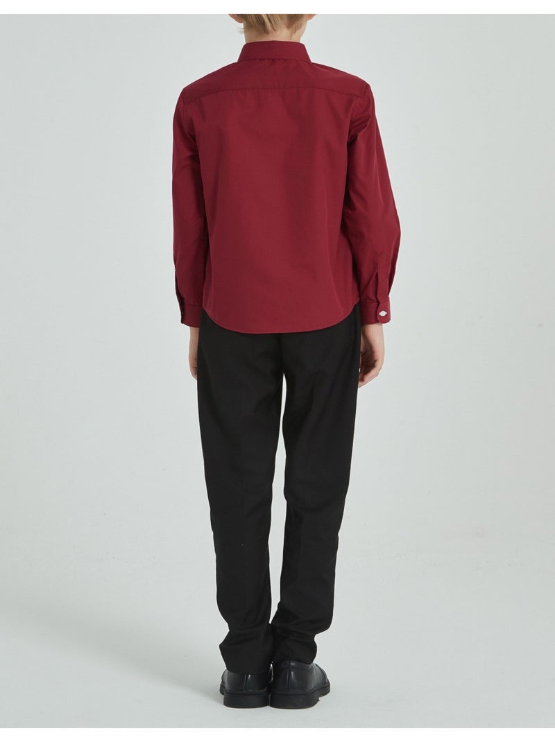 Chemise Enfant Kebello Bordeaux - Kiabi