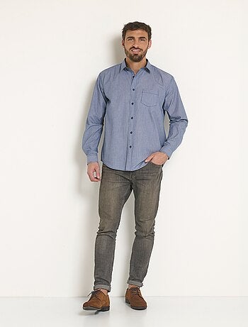 Chemise entretien facile polycoton - Afibel
