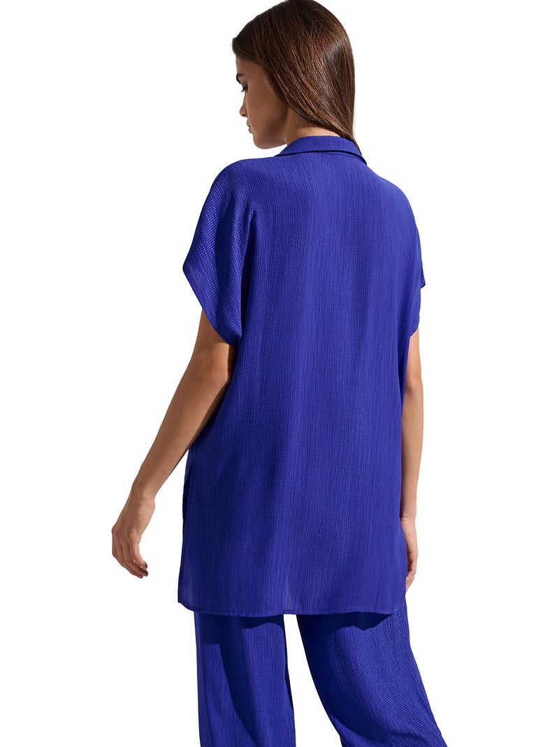 Chemise estivale manches courtes Japan Bleu - Kiabi