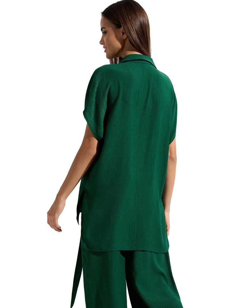 Chemise estivale manches courtes Japan Vert - Kiabi