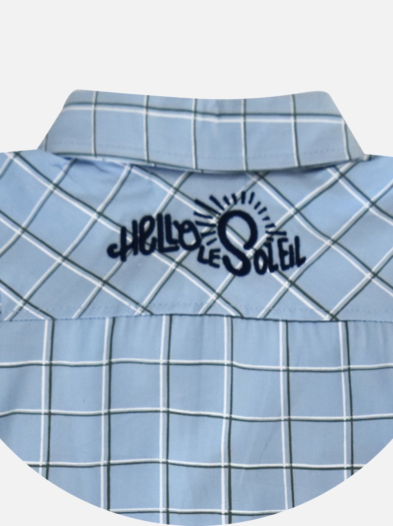 CHEMISE ET BERMUDA BEBE EVRARD Bleu - Kiabi