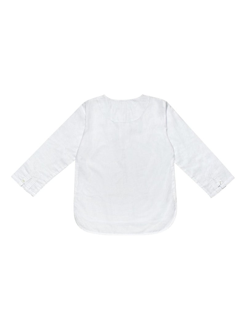 Chemise  Été  - Cérémonie Bohème  ROBINSON - La Faute à Voltaire Blanc - Kiabi