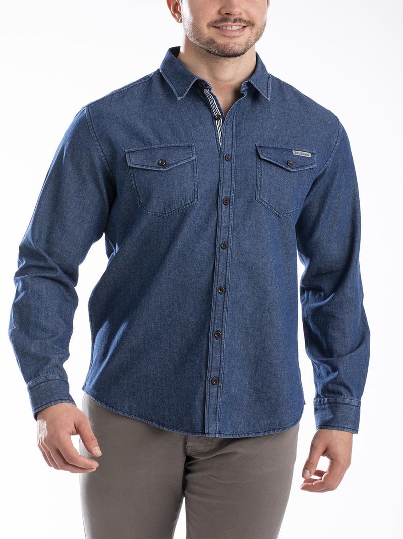 Chemise façon denim AUSTIN 'Rica Lewis' Bleu - Kiabi