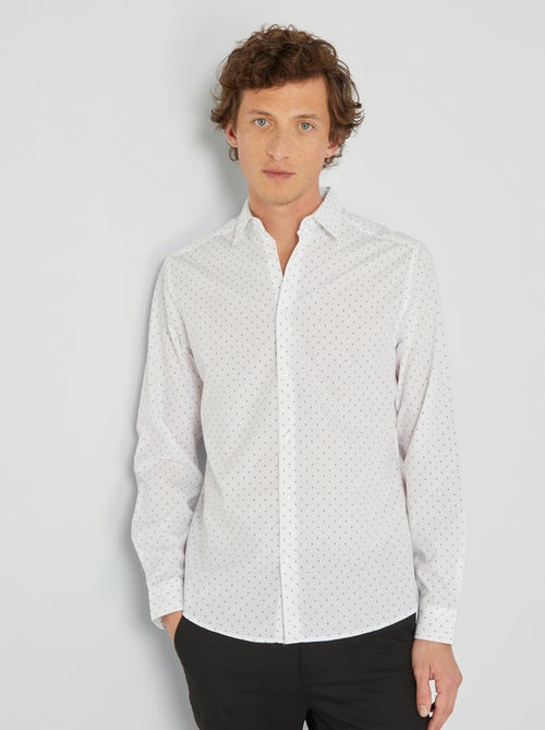 Chemise fantaisie à coupe droite - Kiabi