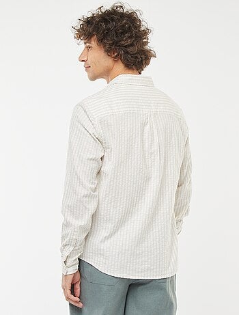 chemise fantaisie coupe confortable à manches longues