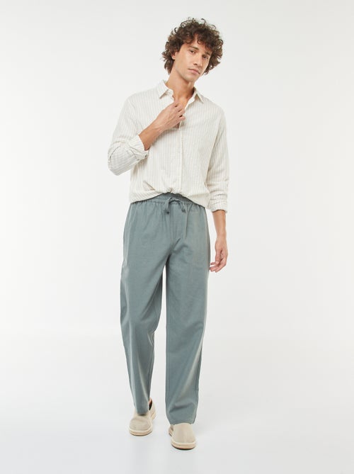 chemise fantaisie coupe confortable à manches longues - Kiabi