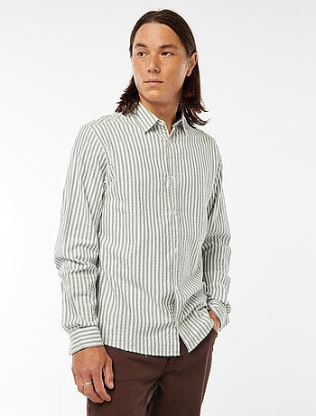 chemise fantaisie coupe confortable à manches longues