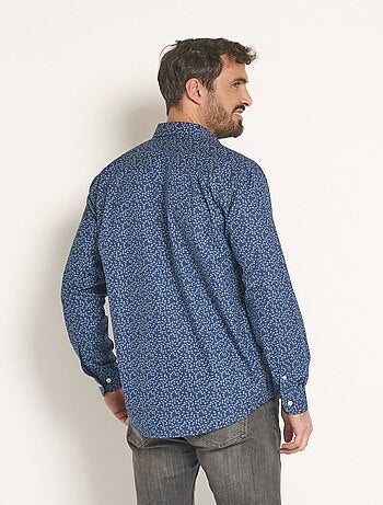 Chemise fantaisie en coton imprimé