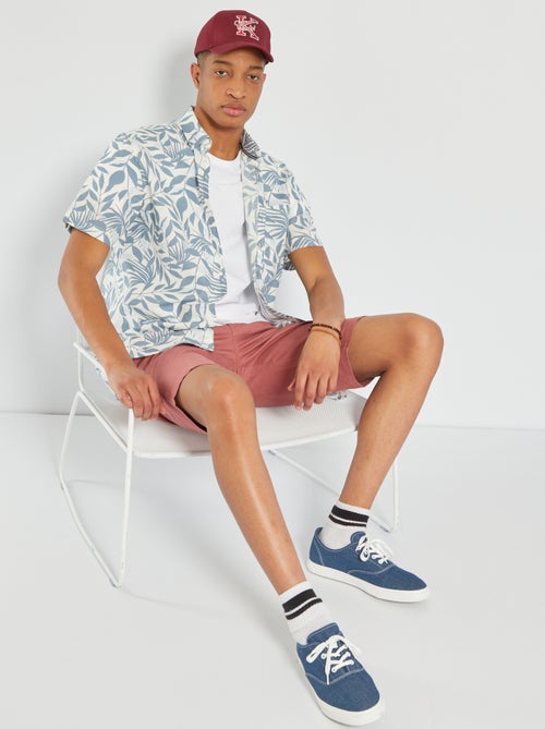 Chemise fantaisie en lin - Kiabi