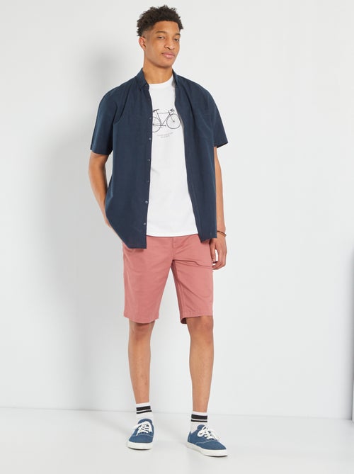 Chemise fantaisie en lin - Kiabi