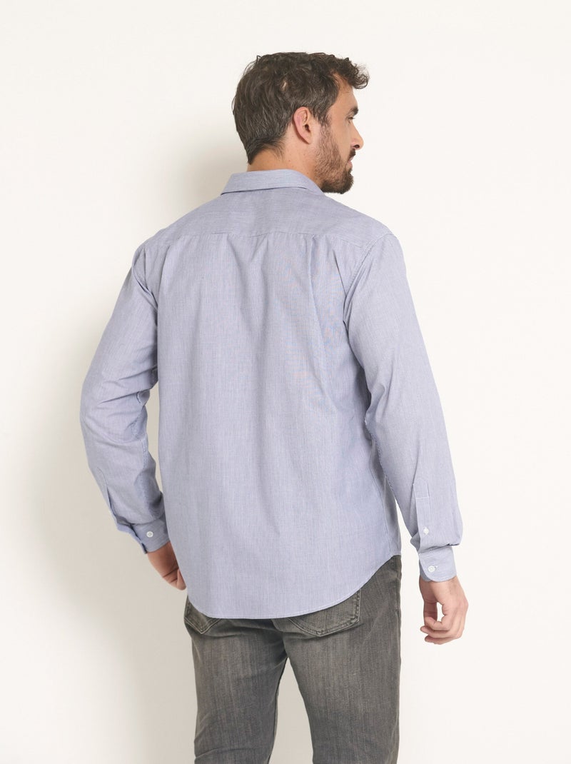 Chemise fantaisie entretien facile - Afibel Gris - Kiabi