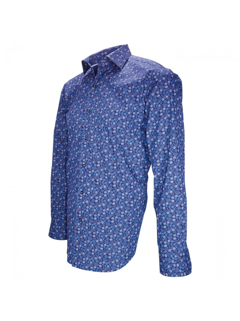 Chemise fantaisie MIRAFIORI Bleu - Kiabi