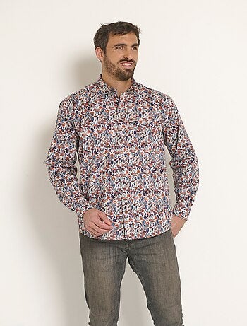 Chemise fantaisie motif cachemire - Afibel