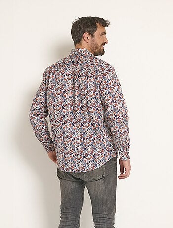 Chemise fantaisie motif cachemire - Afibel