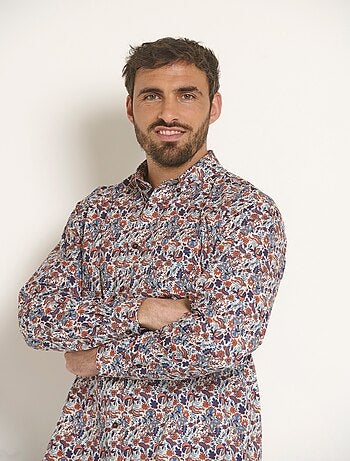 Chemise fantaisie motif cachemire - Afibel