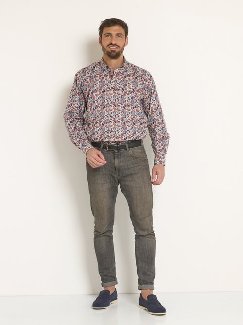 Chemise fantaisie motif cachemire - Afibel - Kiabi