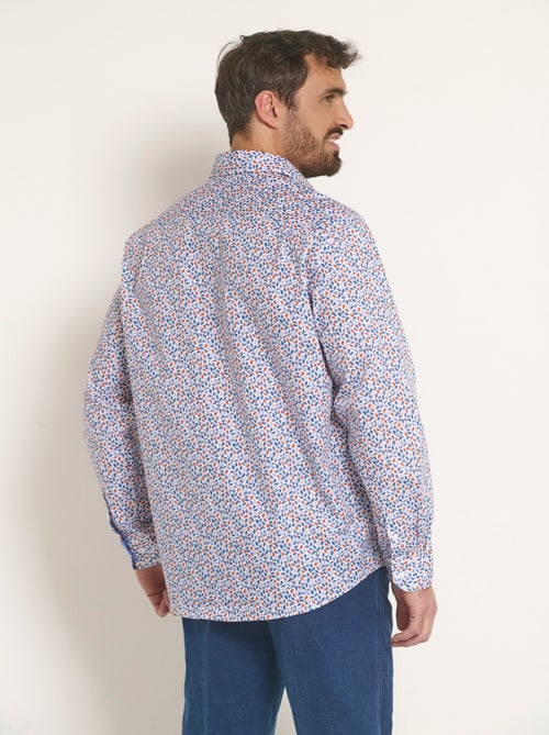 Chemise fantaisie popeline imprimée - Afibel - Kiabi