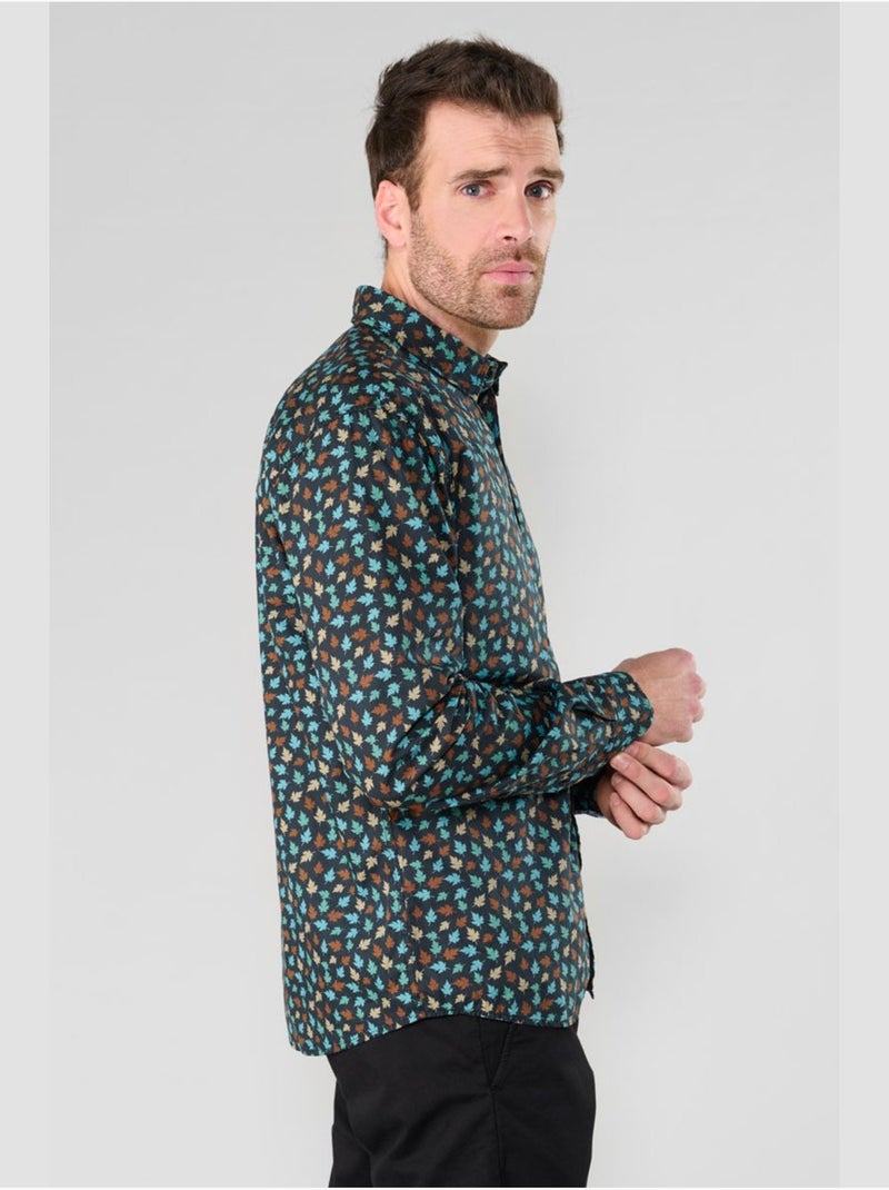 Chemise feal 'le temps des cerises' Noir - Kiabi
