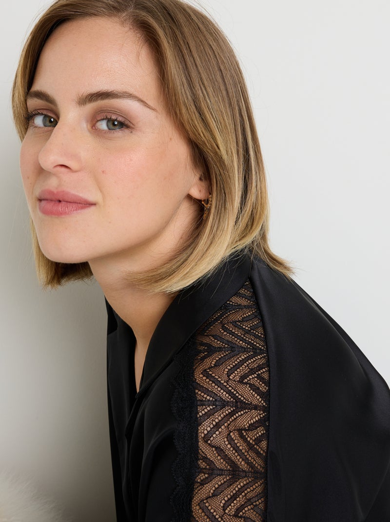 Chemise Femme - RougeGorge Lingerie Noir - Kiabi