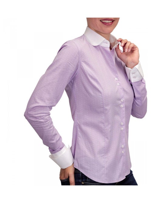 Chemise femme à col blanc coupe cintrée COVENTRY Andrew Mac Allister Parme , 36 - Kiabi