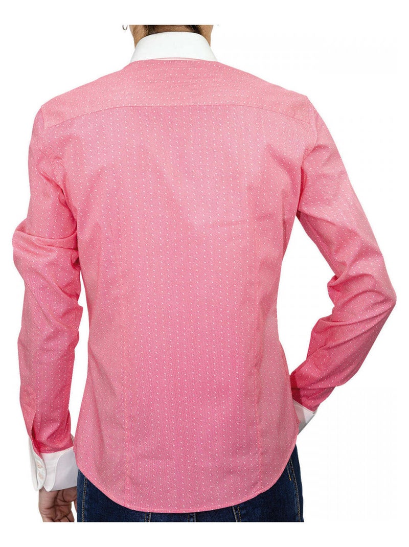 Chemise femme à col blanc coupe cintrée COVENTRY Andrew Mac Allister Rose - Kiabi
