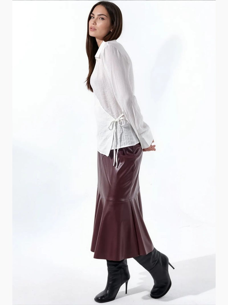 Chemise femme à col chemise busem Blanc - Kiabi