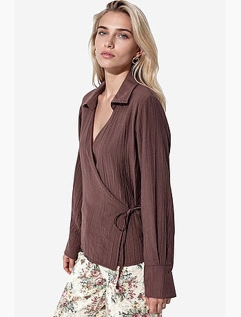 Chemise femme à col chemise busem