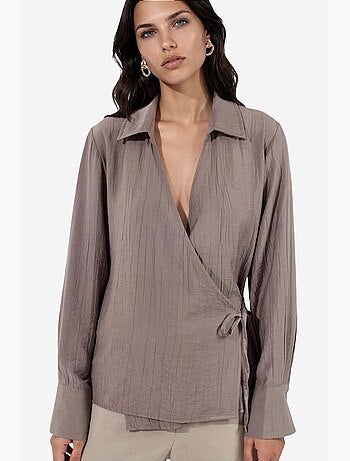 Chemise femme à col chemise busem