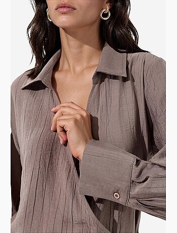 Chemise femme à col chemise busem