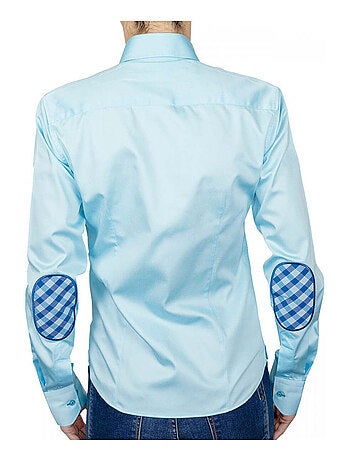 Chemise femme à coudières coupe cintrée BRITTANY Andrew Mac Allister Vert , 42