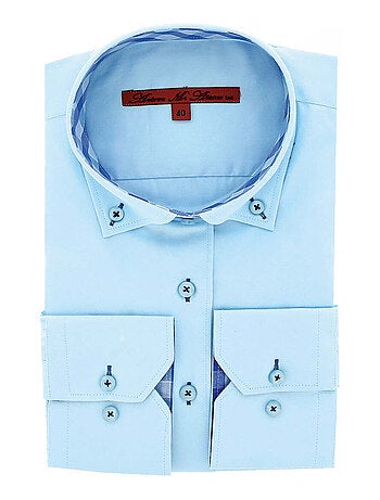 Chemise femme à coudières coupe cintrée BRITTANY Andrew Mac Allister Vert , 42