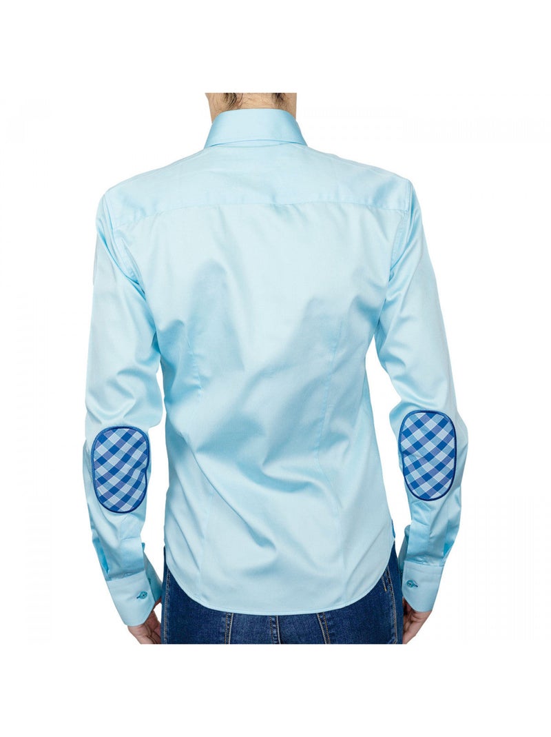 Chemise femme à coudières coupe cintrée BRITTANY Andrew Mac Allister Vert , 42 Vert - Kiabi