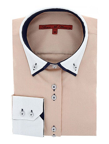 Chemise femme à coudièress coupe cintrée KERRY Andrew Mac Allister Orange , 40