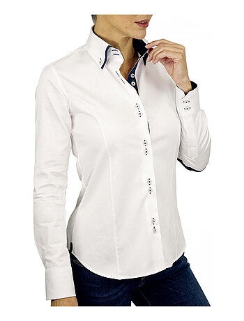 Chemise femme à coudièress coupe cintrée KERRY Andrew Mac Allister Orange , 40