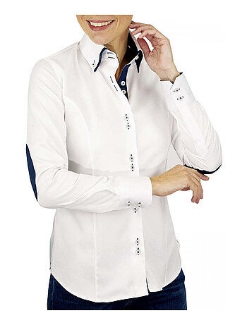 Chemise femme à coudièress coupe cintrée KERRY Andrew Mac Allister Orange , 40