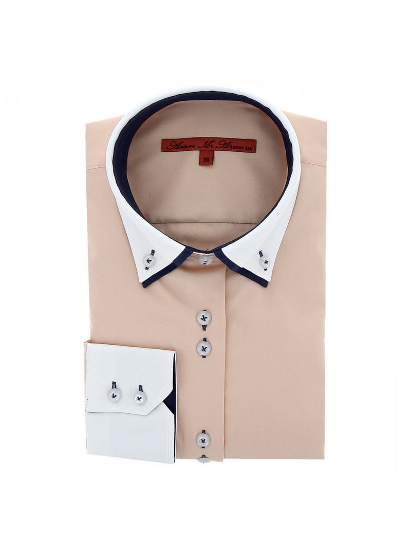 Chemise femme à coudièress coupe cintrée KERRY Andrew Mac Allister Orange , 40 Orange - Kiabi