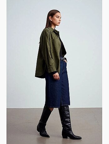 Chemise femme ample en suédine dilvin