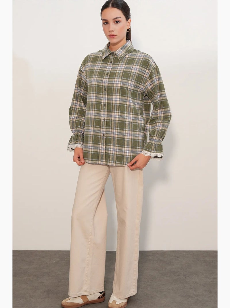 Chemise femme bdart Kaki - Kiabi