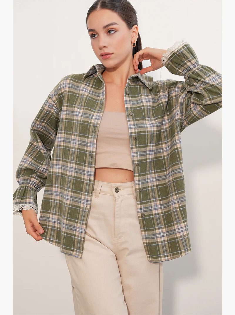 Chemise femme bdart Kaki - Kiabi
