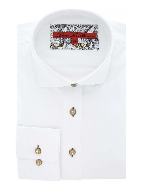 Chemise femme blanche coupe cintrée CITY Andrew Mac Allister Blanc , Bordeaux , 36 - Kiabi Chemise femme blanche coupe cintrée CITY Andrew Mac Allister Blanc , Bordeaux , 36 - Kiabi