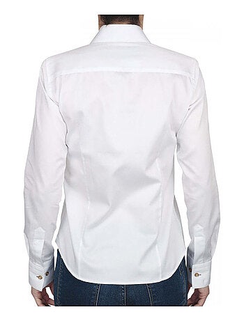 Chemise femme blanche coupe cintrée CITY Andrew Mac Allister Blanc , Noir , 36