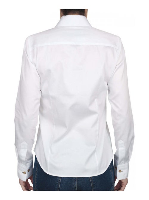 Chemise femme blanche coupe cintrée CITY Andrew Mac Allister Blanc , Bordeaux , 38 - Kiabi