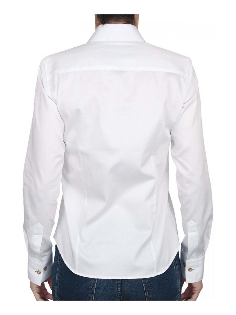 Chemise femme blanche coupe cintrée CITY Andrew Mac Allister Blanc , Bordeaux , 46 Blanc Bordeaux - Kiabi