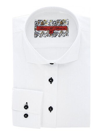 Chemise femme blanche coupe cintrée CITY Andrew Mac Allister Blanc , Noir , 36