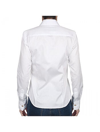 Chemise femme blanche coupe cintrée CITY Andrew Mac Allister Blanc , Noir , 36