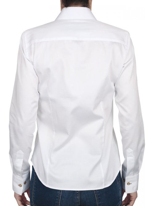Chemise femme blanche coupe cintrée CITY Andrew Mac Allister Blanc , Rouge , 44 - Kiabi Chemise femme blanche coupe cintrée CITY Andrew Mac Allister Blanc , Rouge , 44 - Kiabi