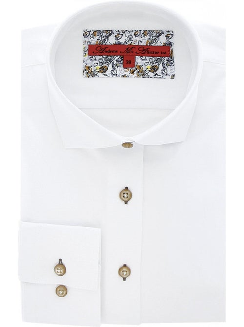 Chemise femme blanche coupe cintrée CITY Andrew Mac Allister Blanc , Rouge , 44 - Kiabi Chemise femme blanche coupe cintrée CITY Andrew Mac Allister Blanc , Rouge , 44 - Kiabi