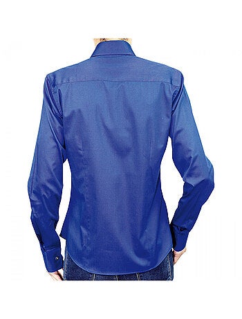 Chemise femme bouton metal coupe cintrée NEW WEAVE Andrew Mac Allister Jaune , 34