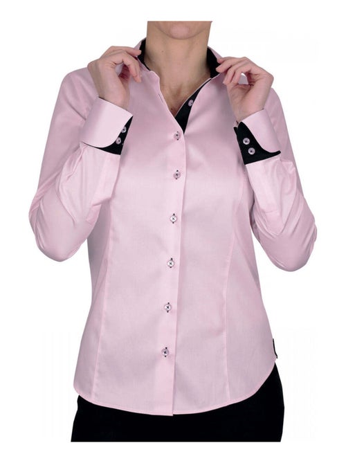 Chemise femme brodée coupe cintrée FEMINITY Andrew Mac Allister Rose , 36 - Kiabi Chemise femme brodée coupe cintrée FEMINITY Andrew Mac Allister Rose , 36 - Kiabi