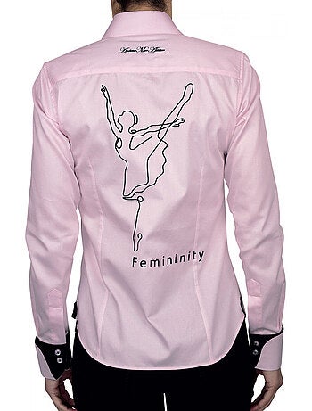 Chemise femme brodée coupe cintrée FEMINITY Andrew Mac Allister